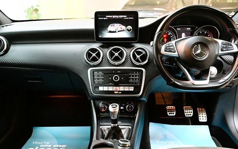 Used Mercedes A160 AMG line 102 HP (75 kW) 2017 Black Hatchback