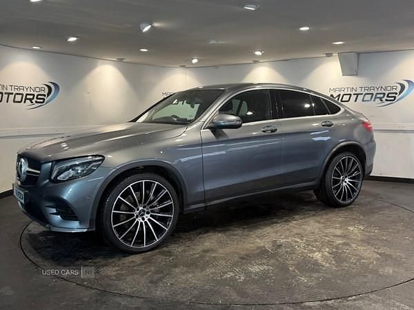 Used Mercedes GLC220 AMG line 170 HP (125 kW) 2018 Grey Coupe