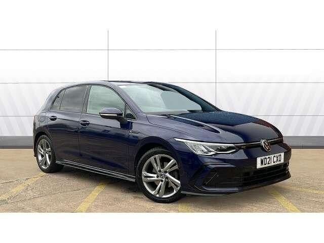 Blue Used 2021 VW Golf VIII R-line Hatchback | £18,314 (Fair price) - Image 1/4
