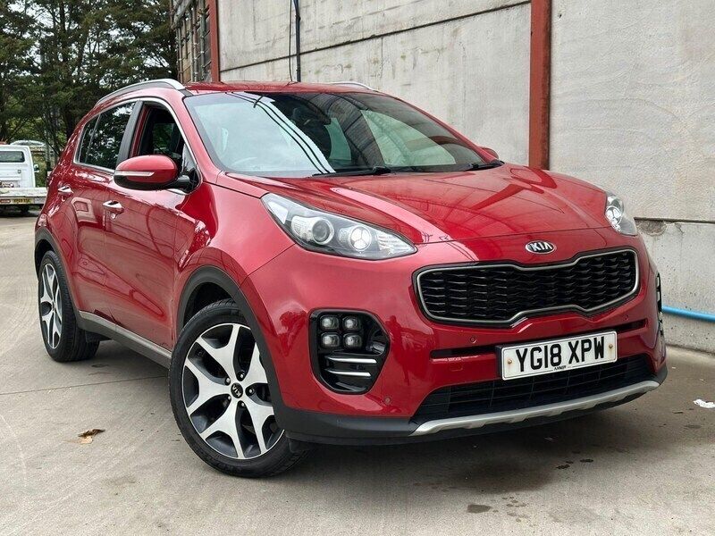 Red Used 2018 Kia Sportage GT-Line SUV | £9,995 (Good price) - Image 1/2