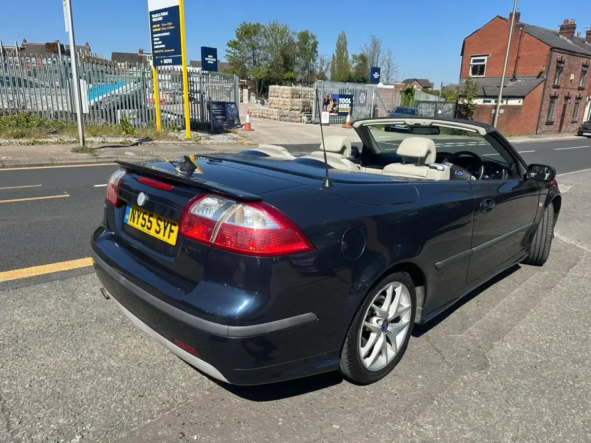 Begagnad Saab 9-3 Cabriolet Aero 2006 Blå Cab
