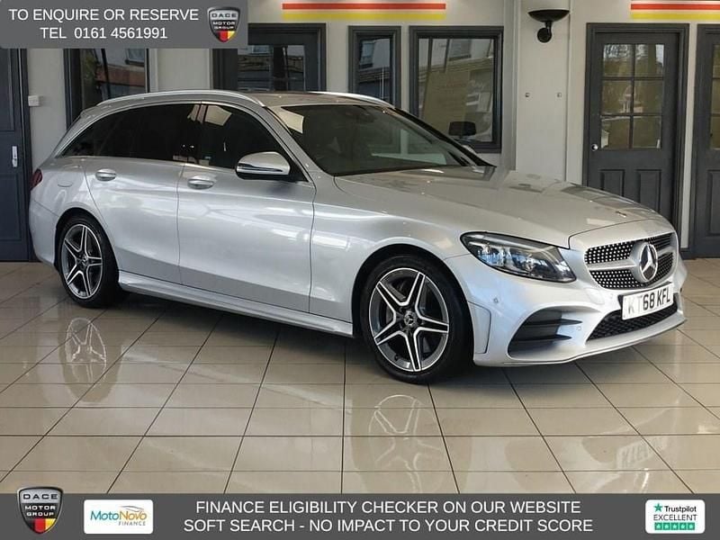 Silver Used 2019 Mercedes C300 AMG line Estate | £17,470 (Fair price) - Image 1/4