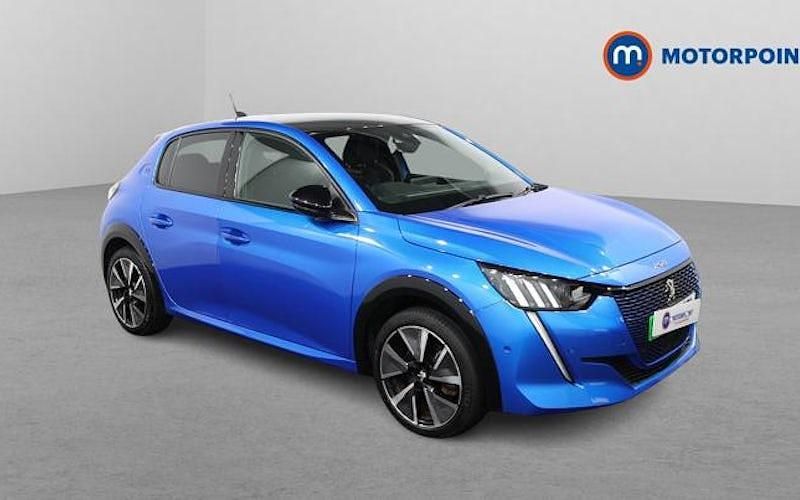 Used Peugeot e-208 Premium 100 kW (136 HP) 2022 Blue Hatchback
