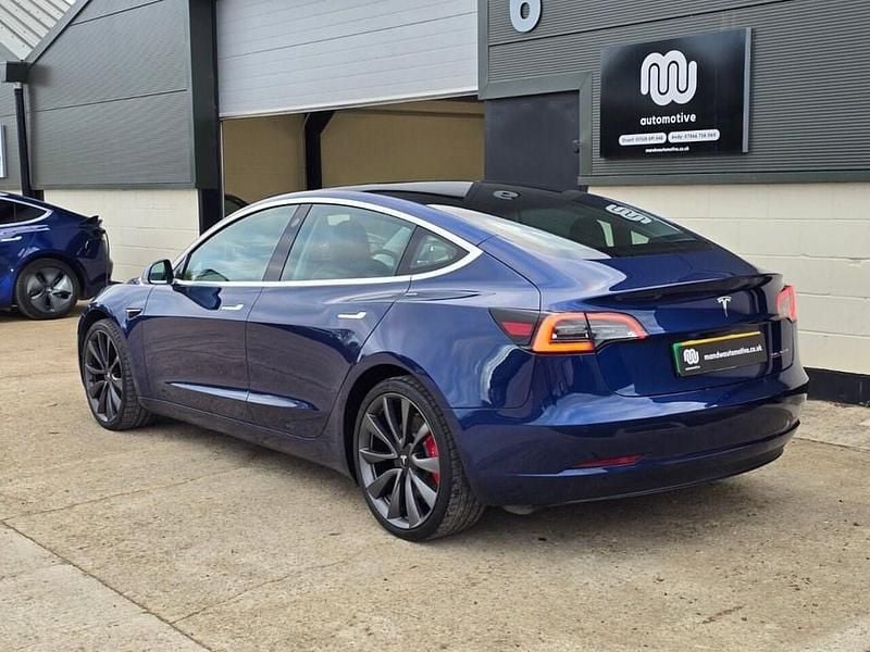 Used Tesla Model 3 Performance 461 kW (627 HP) 2019 Blue Sedan
