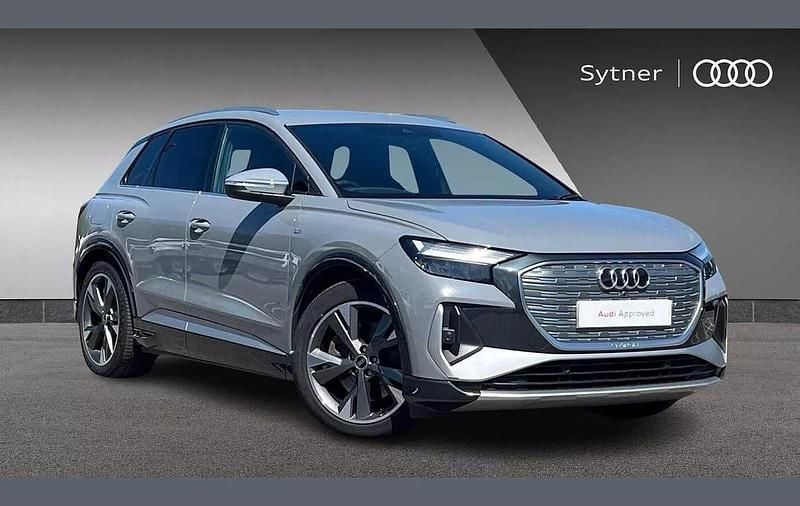 Grey Used 2021 Audi Q4 e-tron S-Line SUV | £22,500 - Image 1/4