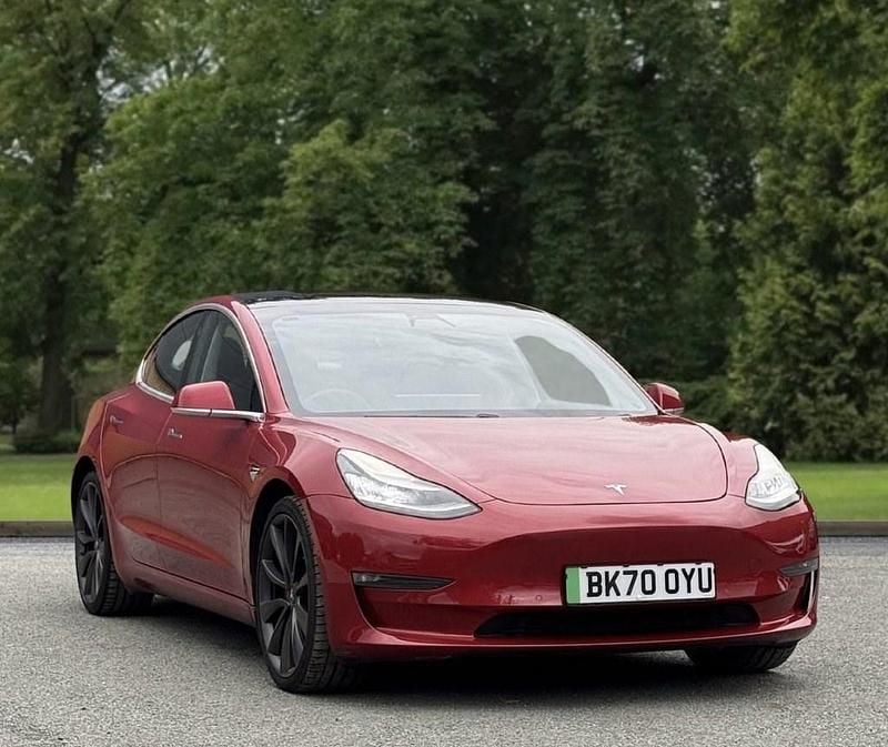Red Used 2020 Tesla Model 3 Performance Sedan | £17,395 (Good price) - Image 1/4