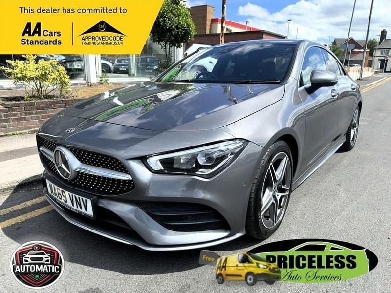 Grey Used 2019 Mercedes CLA220 AMG line Sedan | £20,995 (A bit pricey) - Image 1/4