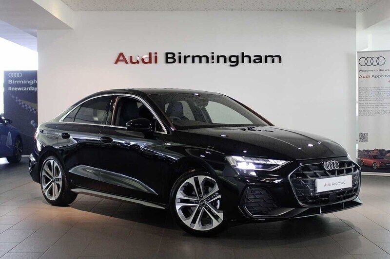 Mythos black New 2025 Audi A3 S-Line Sedan | £34,000 (Expensive) - Image 1/4