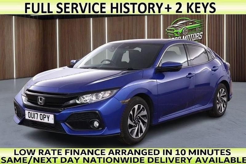 Begagnad Honda Civic SR 129 HK (94 kW) 2017 Blå Halvkombi