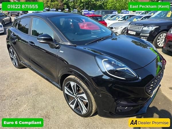 Black Used 2020 Ford Puma Gen-E ST-Line X Hatchback | £12,999 (Fair price) - Image 1/4
