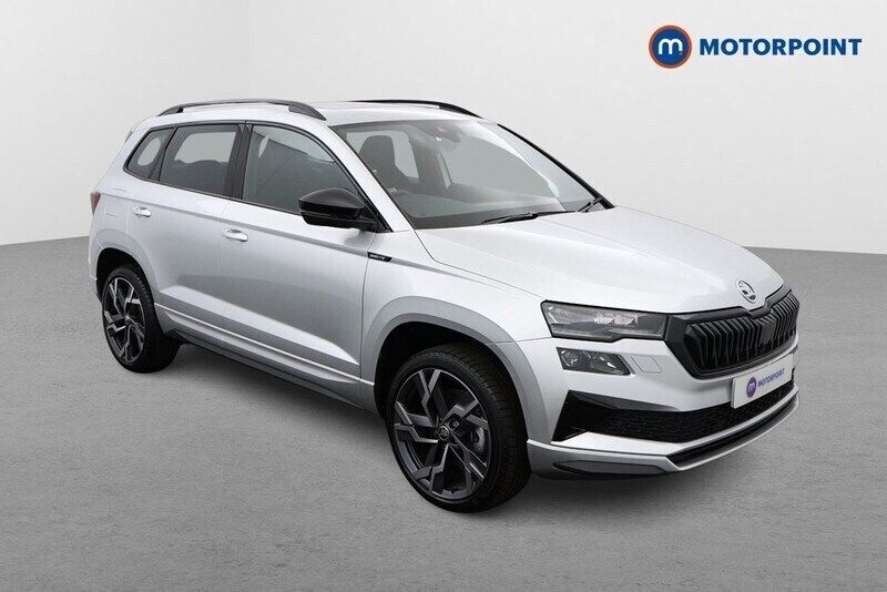 Silver New 2024 Skoda Karoq SportLine SUV | £28,799 (Good price) - Image 1/4