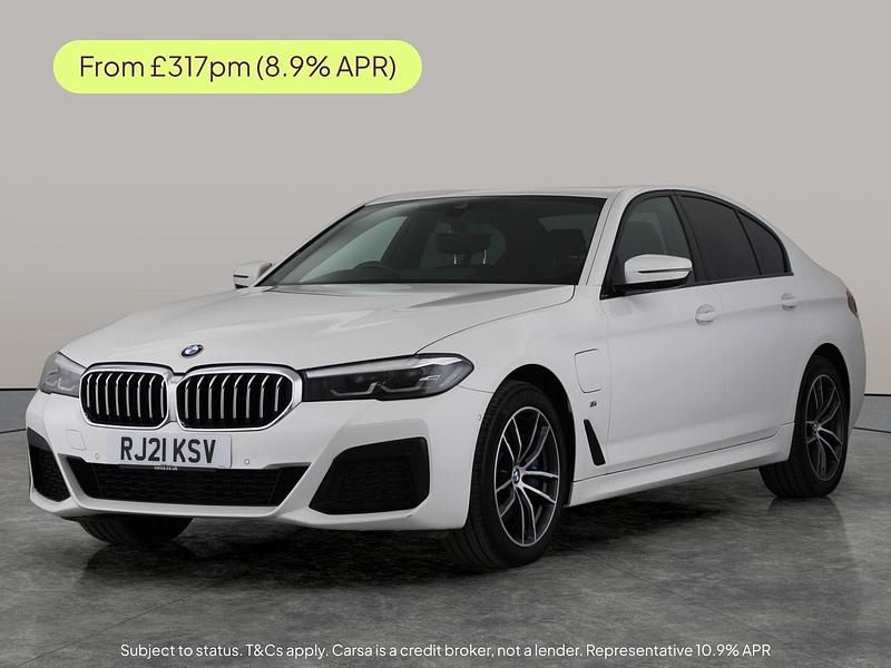 White Used 2021 BMW 530e M Sport Sedan | £19,149 (Fair price) - Image 1/2