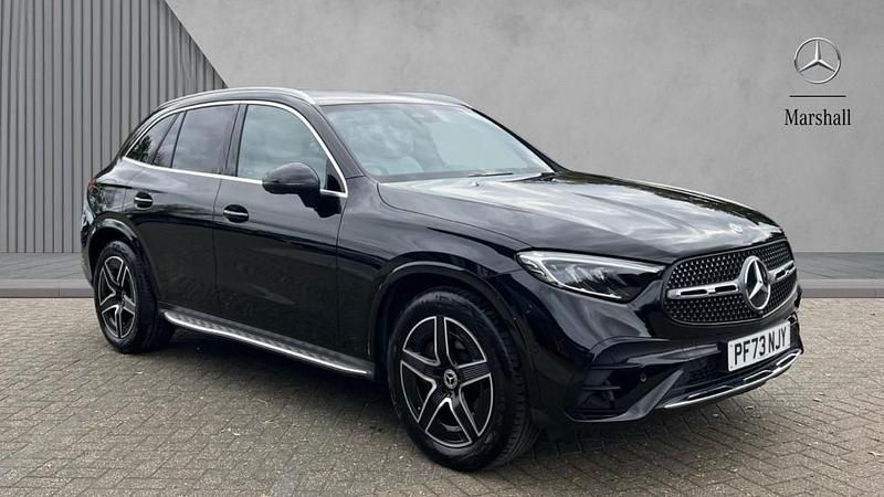 Obsidian black metallic Used 2023 Mercedes GLC300 AMG line | £39,390 (Expensive) - Image 1/4