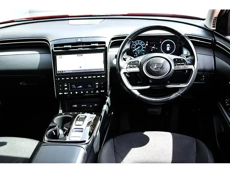 Used Hyundai Tucson Premium 2021 Engine red SUV