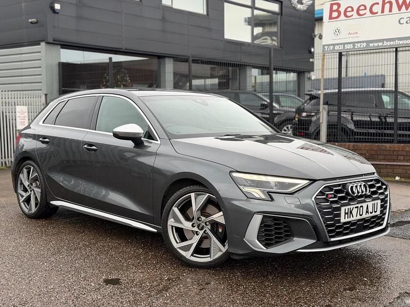 Grey Used 2020 Audi S3 Sportback Advanced Hatchback | £27,495 (Good price) - Image 1/4
