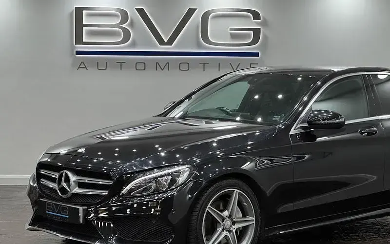 Used Mercedes C220 AMG line 170 HP (125 kW) 2017 Black Sedan