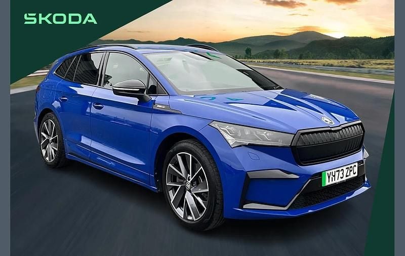 Used Skoda Enyaq iV SportLine 194 kW (265 HP) 2023 Blue SUV