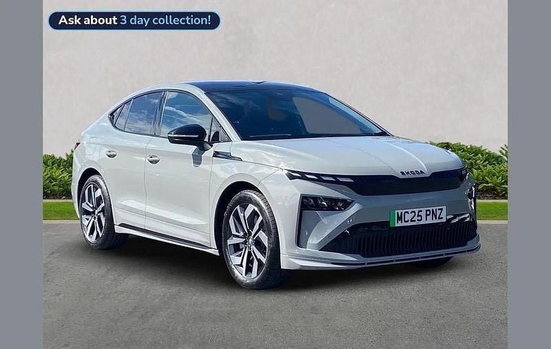Grey Used 2025 Skoda Enyaq iV SportLine SUV | £38,987 - Image 1/4