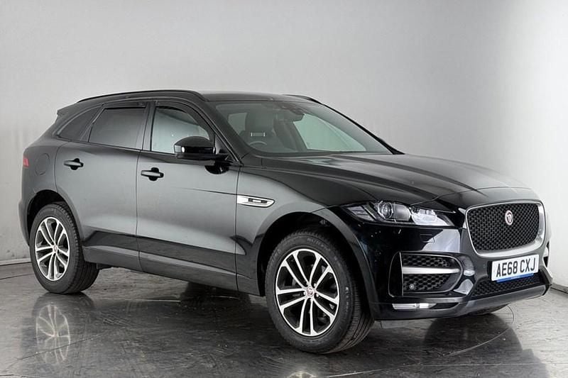 Black Used 2018 Jaguar F-Pace R-Sport SUV | £19,600 (Good price) - Image 1/1