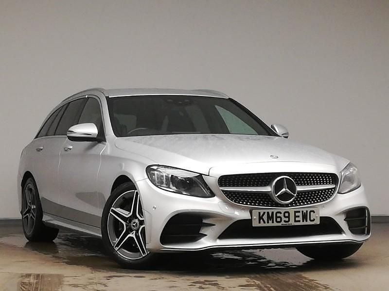 Used Mercedes C300 AMG Line Premium 258 HP (189 kW) 2019 Silver Estate