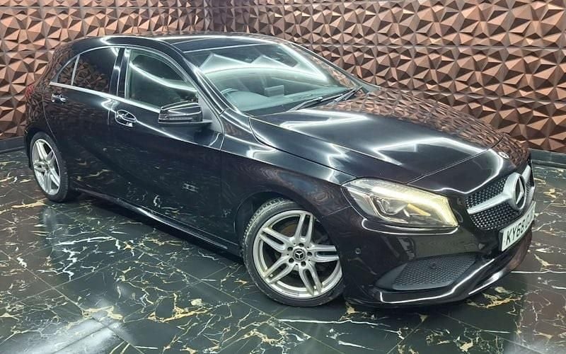 Used Mercedes A200 AMG Line Premium Plus 136 HP (100 kW) 2018 Black Hatchback