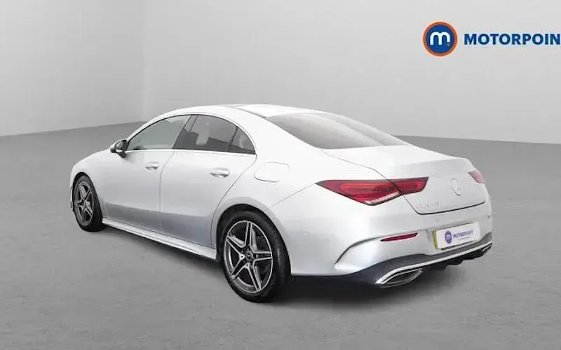 Used Mercedes CLA180 AMG Line Premium Plus 136 HP (100 kW) 2021 Silver Coupe
