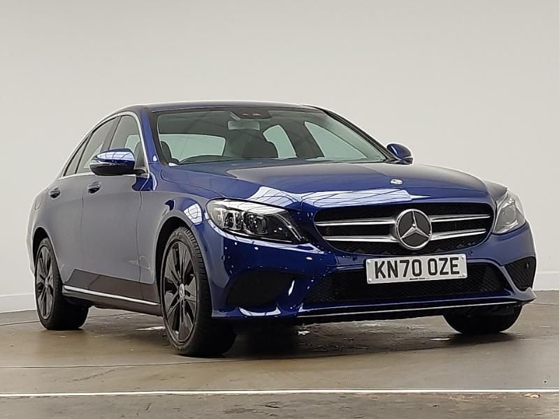 Blue Used 2020 Mercedes C200 Sport Edition Sedan | £17,498 (Fair price) - Image 1/4