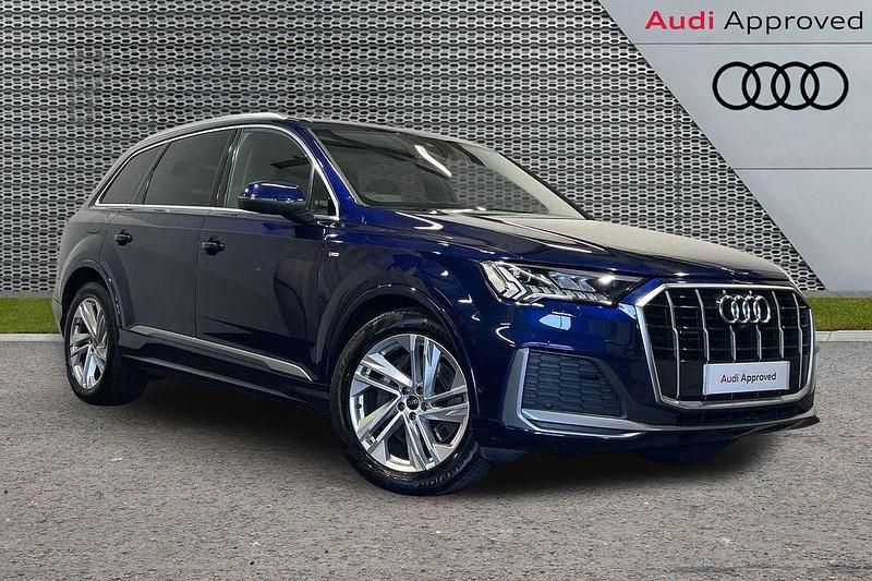 Blue Used 2023 Audi Q7 S-Line SUV | £38,999 (Fair price) - Image 1/4