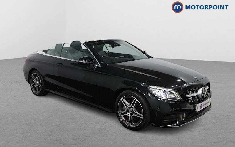 Black Used 2019 Mercedes C220 AMG Line Premium Cabriolet | £22,599 (Fair price) - Image 1/4