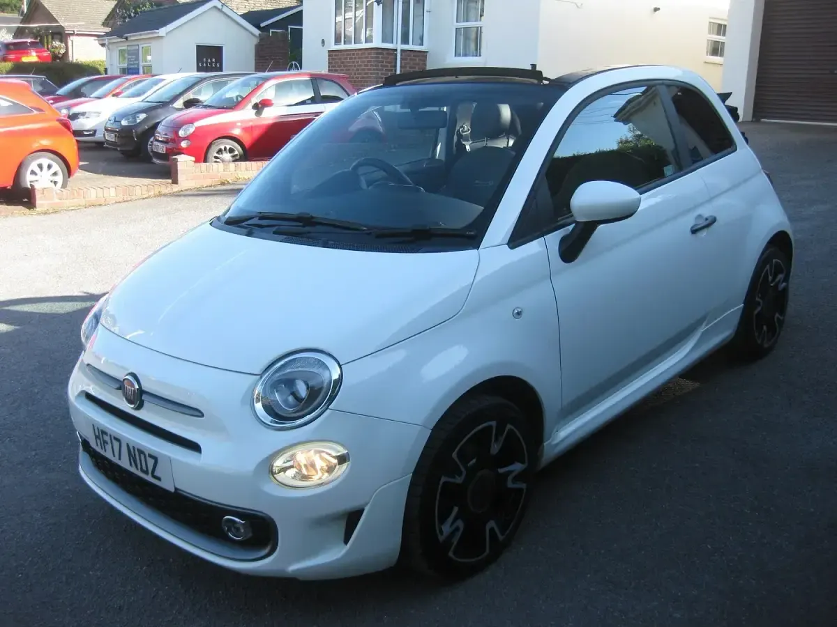 Used Fiat 500 S 69 HP (50 kW) 2017 White Cabriolet