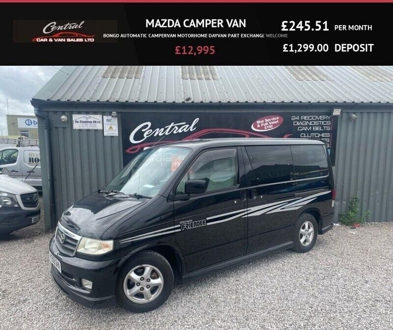 Black Used 2001 Mazda Bongo MPV | £10,990 (Fair price) - Image 1/4