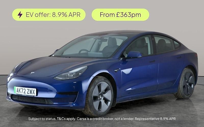 Blue Used 2022 Tesla Model 3 RWD Sedan | £20,396 (Fair price) - Image 1/2