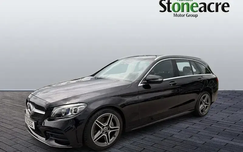 Used Mercedes C220 AMG Line Premium 194 HP (142 kW) 2019 Black Estate