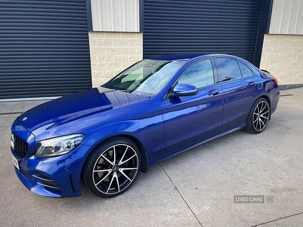 Blue Used 2020 Mercedes C300 AMG line Sedan | £18,950 (Fair price) - Image 1/4