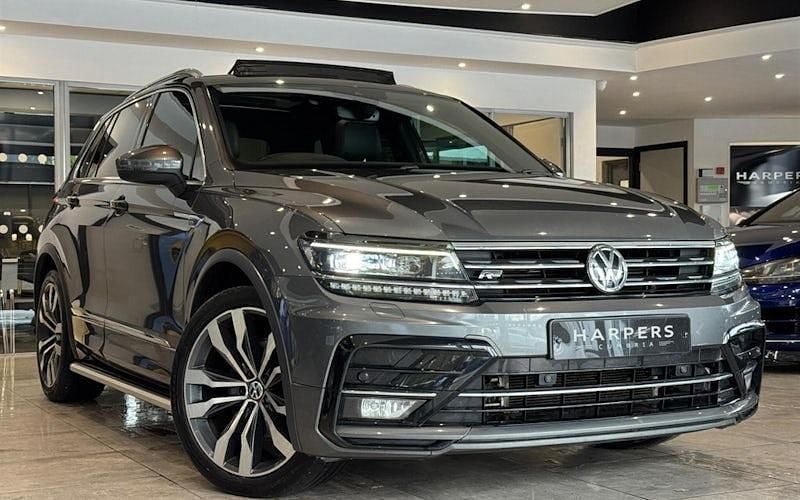 Grey Used 2017 VW Tiguan R-line SUV | £20,695 (Fair price) - Image 1/4