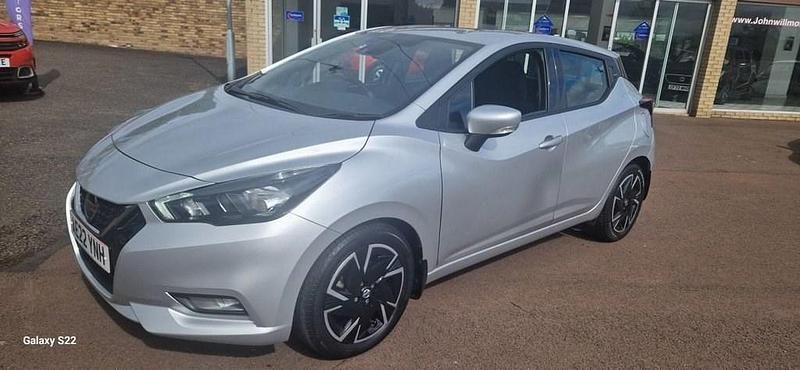 Used Nissan Micra Acenta 92 HP (67 kW) 2022 Silver Hatchback