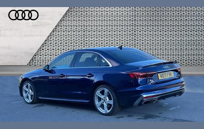 Used Audi A4 S-Line 163 HP (119 kW) 2022 Blue Sedan