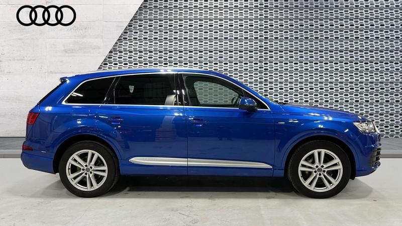 Used Audi Q7 S-Line 218 HP (160 kW) 2017 Blue SUV