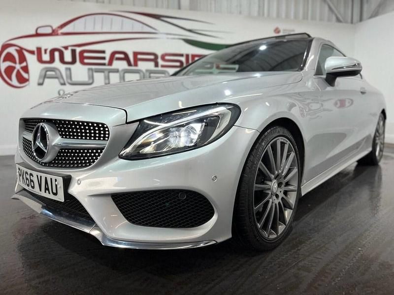 Begagnad Mercedes C250 AMG line 204 HK (150 kW) 2016 Silver Sportkupé