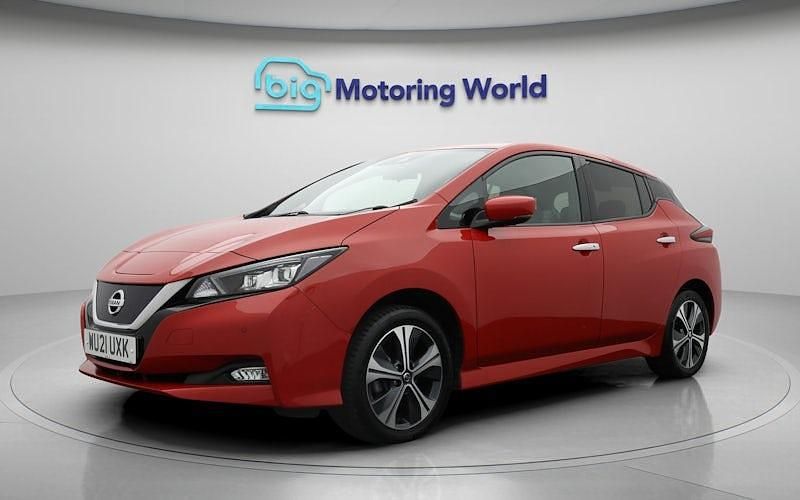 Usado Nissan Leaf Tekna 160 kW (218 HP) 2021 Vermelho Citadino