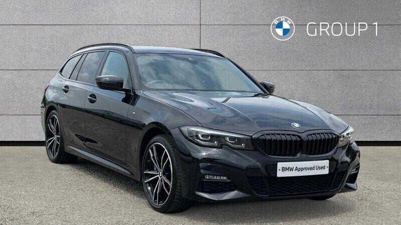 Black Used 2021 BMW 330e M Sport Estate | £26,809 (Expensive) - Image 1/4