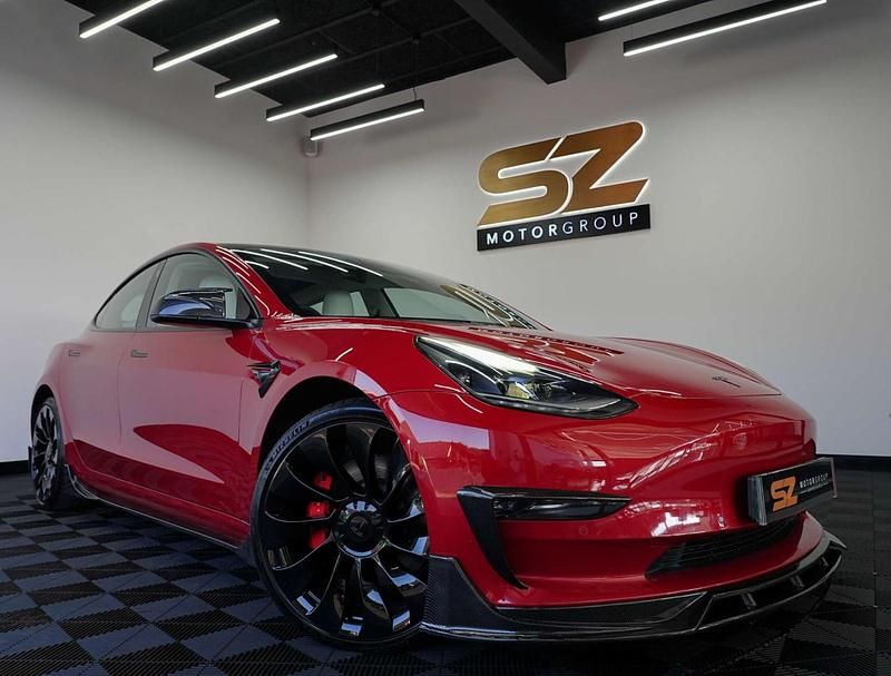 Used Tesla Model 3 Performance 461 kW (627 HP) 2021 Red Sedan