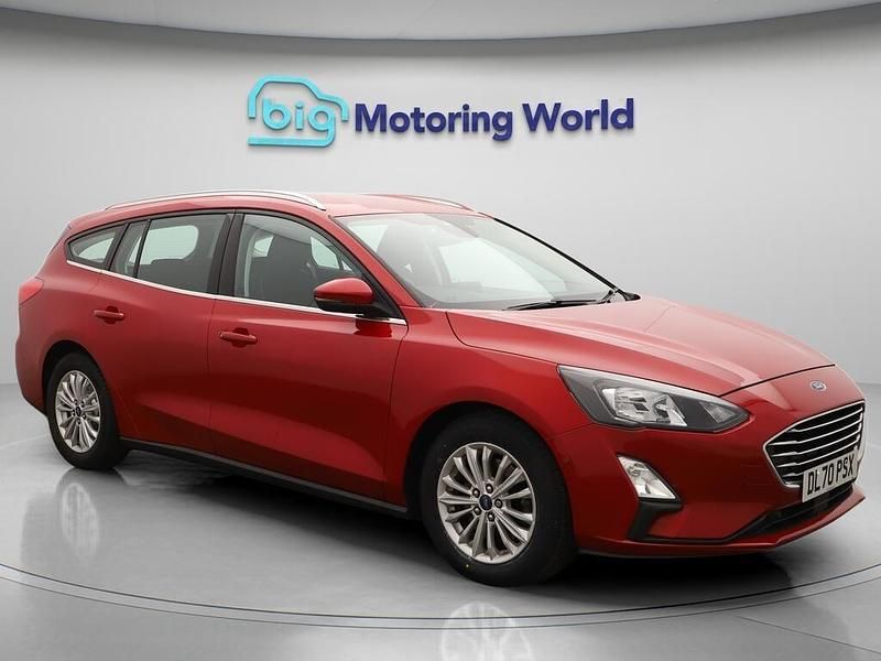 Red Used 2020 Ford Focus Titanium Estate | £10,800 (Good price) - Image 1/4
