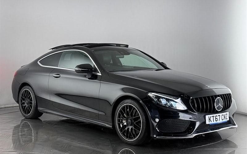 Used Mercedes C250 AMG Line Premium Plus 204 HP (150 kW) 2017 Black Coupe