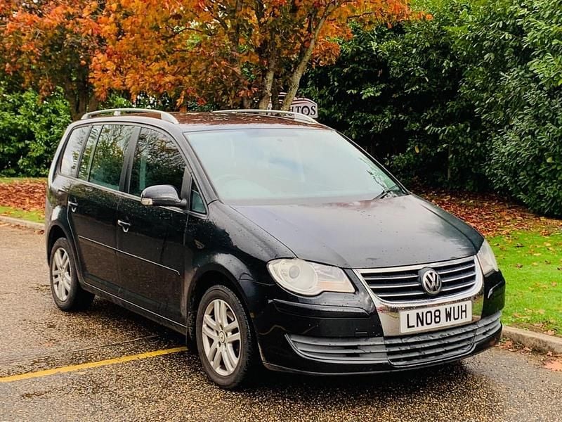 Black Used 2008 VW Touran SE MPV | £1,990 (Good price) - Image 1/4
