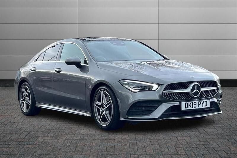 Mountain grey Used 2019 Mercedes CLA200 AMG Line Premium Plus Sedan | £22,595 (Fair price) - Image 1/4