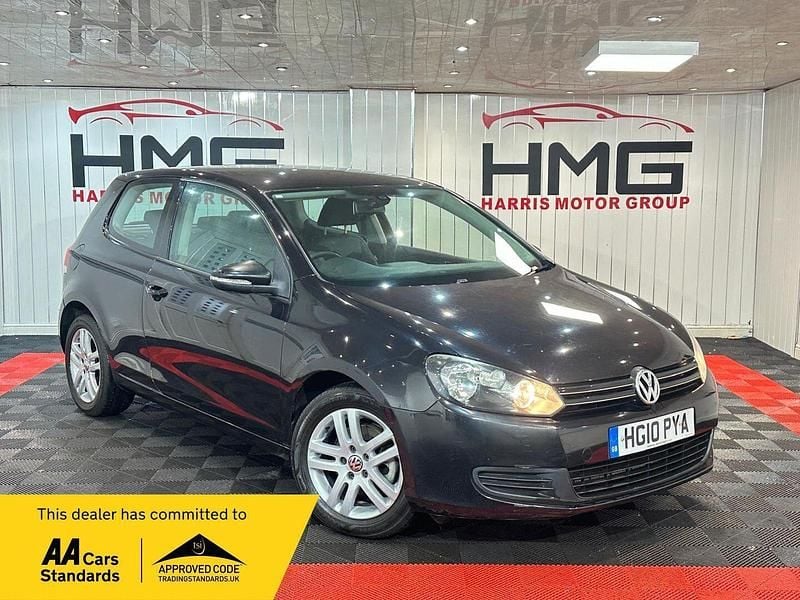 Black Used 2010 VW Golf VI SE Hatchback | £2,795 (Good price) - Image 1/2