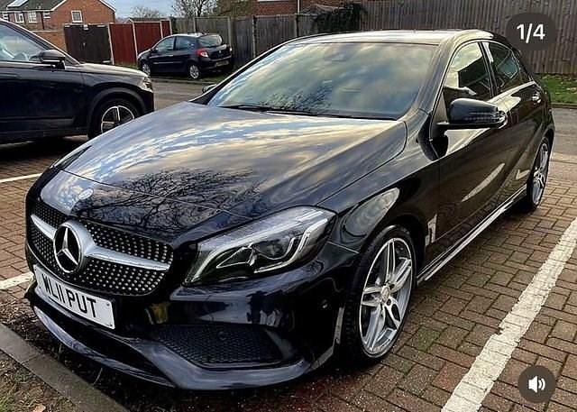 Used Mercedes A220 AMG line 177 HP (130 kW) 2016 Black Hatchback