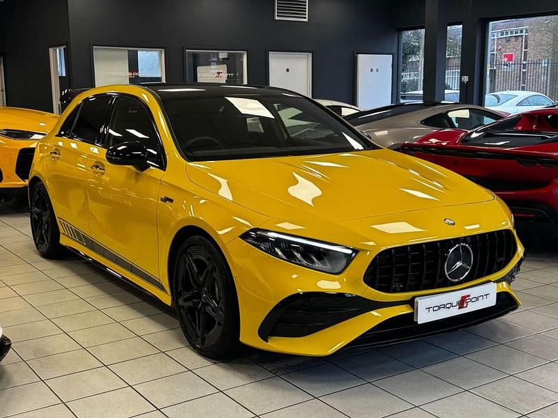 Used Mercedes A35 AMG Premium 2023 Yellow Hatchback
