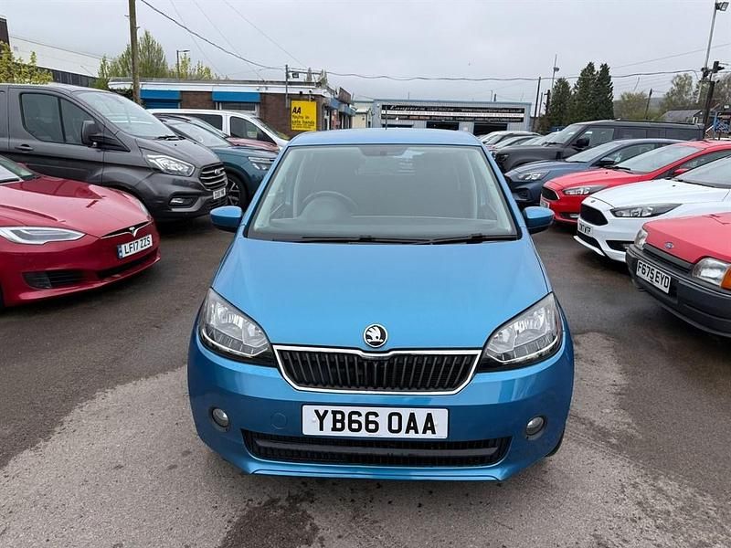 Used Skoda Citigo SE L 75 HP (55 kW) 2016 Blue Hatchback